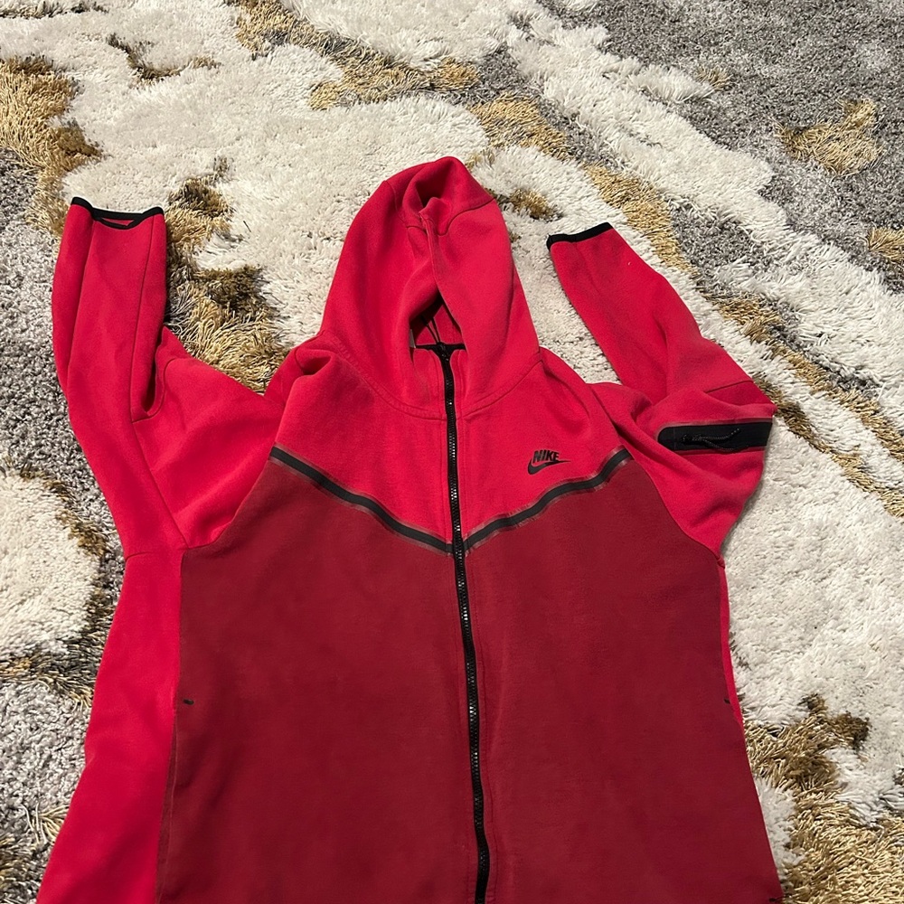 Nike Women's Red Hooded Jacket
